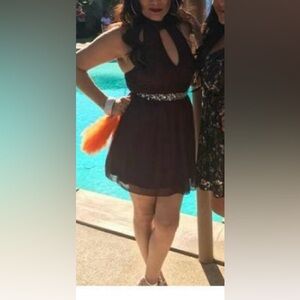 Speechless Raisin Mini Dress